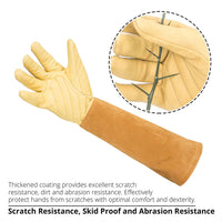 TRIPLETREE Thorn Proof Rose Pruning Gardening Gloves