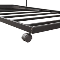 Twin Daybed with Trundle,Multifunctional Metal Lounge Daybed Frame,for Living Room Guest Room