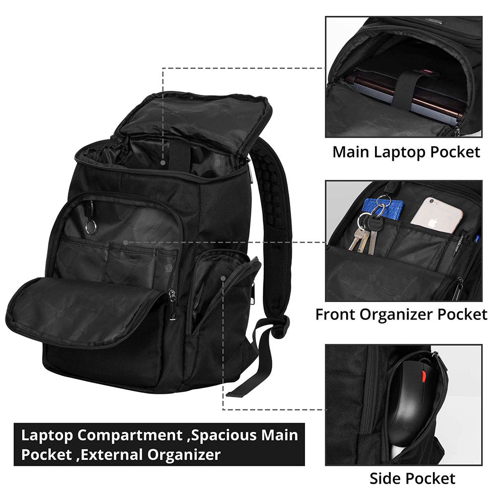 JINS&VICO 15.6 Inch Lightweight Backpack For Travel & School