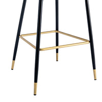 Set of 2 Bar Stools with Armrest and Backrest, Counter Height Dining Chairs with Footrest and Metal Legs, Upholstered Stools for Kitchen, Island, Coffee Shop, Bar, Home and Balcony, Pink