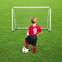 Sports Kids Mini Soccer Goal Set - Backyard/Indoor Mini Net- Portable Folding Youth Soccer Goal Set - White - (71.65 x 47.24 x 31.50)"