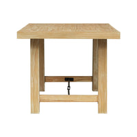 Wood Dining Table, Rectangular Kitchen Furniture Dining Table with Wide Tabletop Surface and 4 Solid Legs, Modern Square Table for Kitchen Living Room, Easy Assembly, Natural