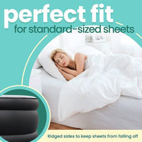 Twin Size Air Mattress,18" Inflatable Air Bed with Water Resistant Flocked Top,Double-High Blow Up Mattress with Built-in Pump,Double Blow up Bed for Camping Home Guests